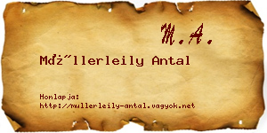 Müllerleily Antal névjegykártya